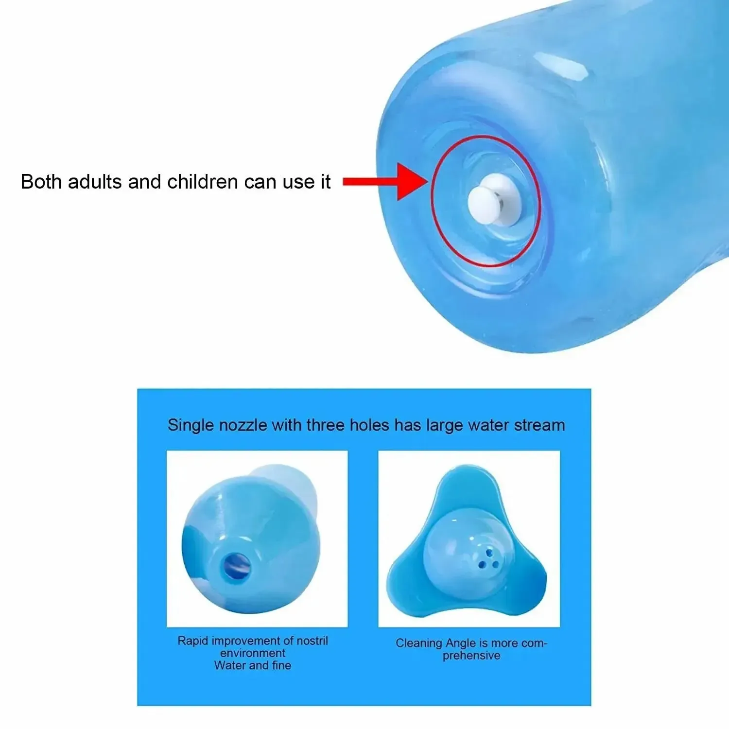300ml Nasal Wash Bottle for All Ages