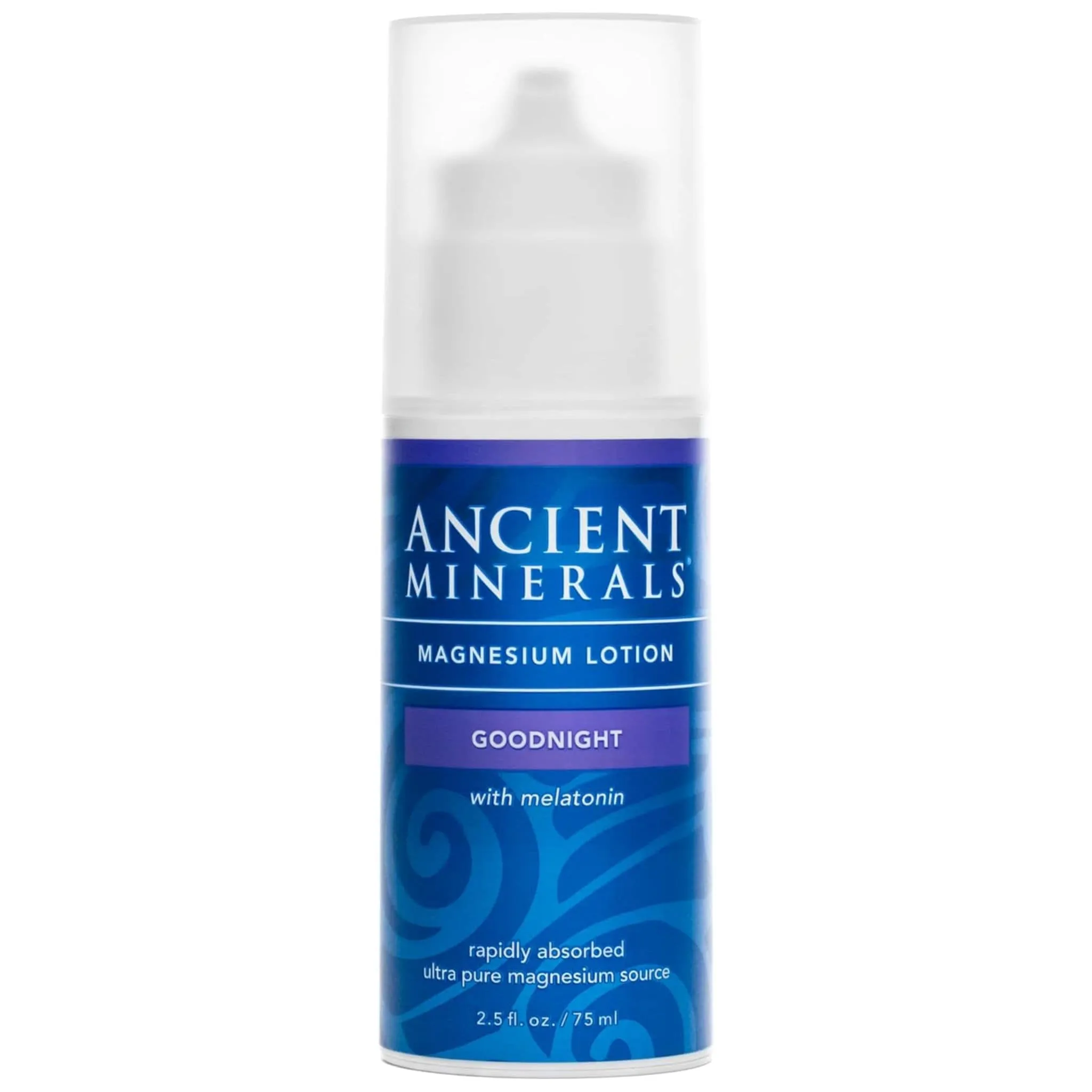 Ancient Minerals Magnesium Chloride Lotion and Melatonin, Supports Relaxation and Promotes Resetful Sleep, 75ml