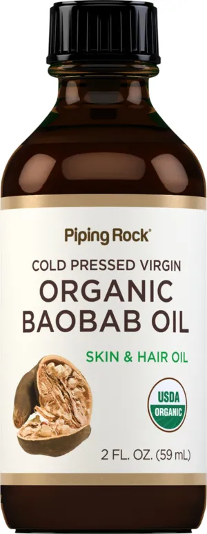 Baobab Oil Pure (Organic), 2 fl oz (59 mL) Bottle