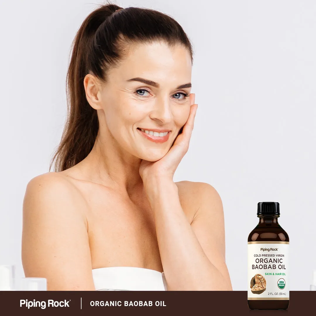 Baobab Oil Pure (Organic), 2 fl oz (59 mL) Bottle