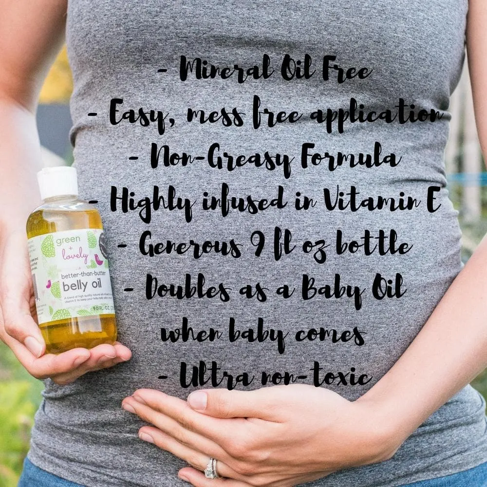 Better than Butter Belly Oil Bundle - 2 pack Bundle (Unscented) - Stretch Mark Prevention