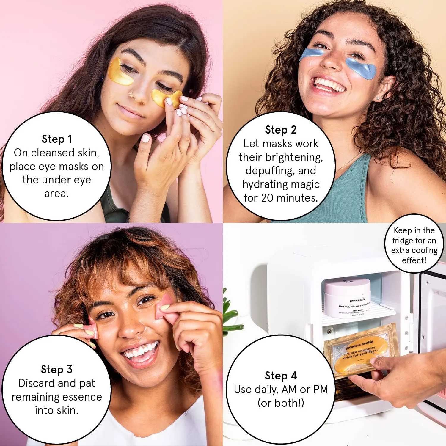 Blue Illuminating Under Eye Masks