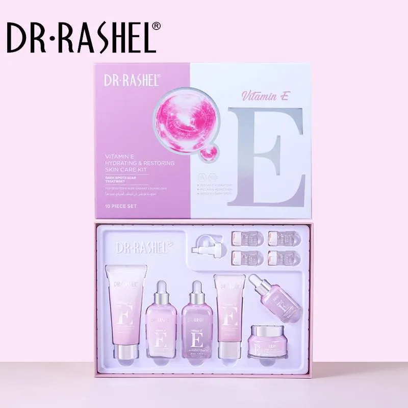 Dr. Rashel Vitamin E Fade Dark Spots and Hydrating Skin Care Set Pack of 10