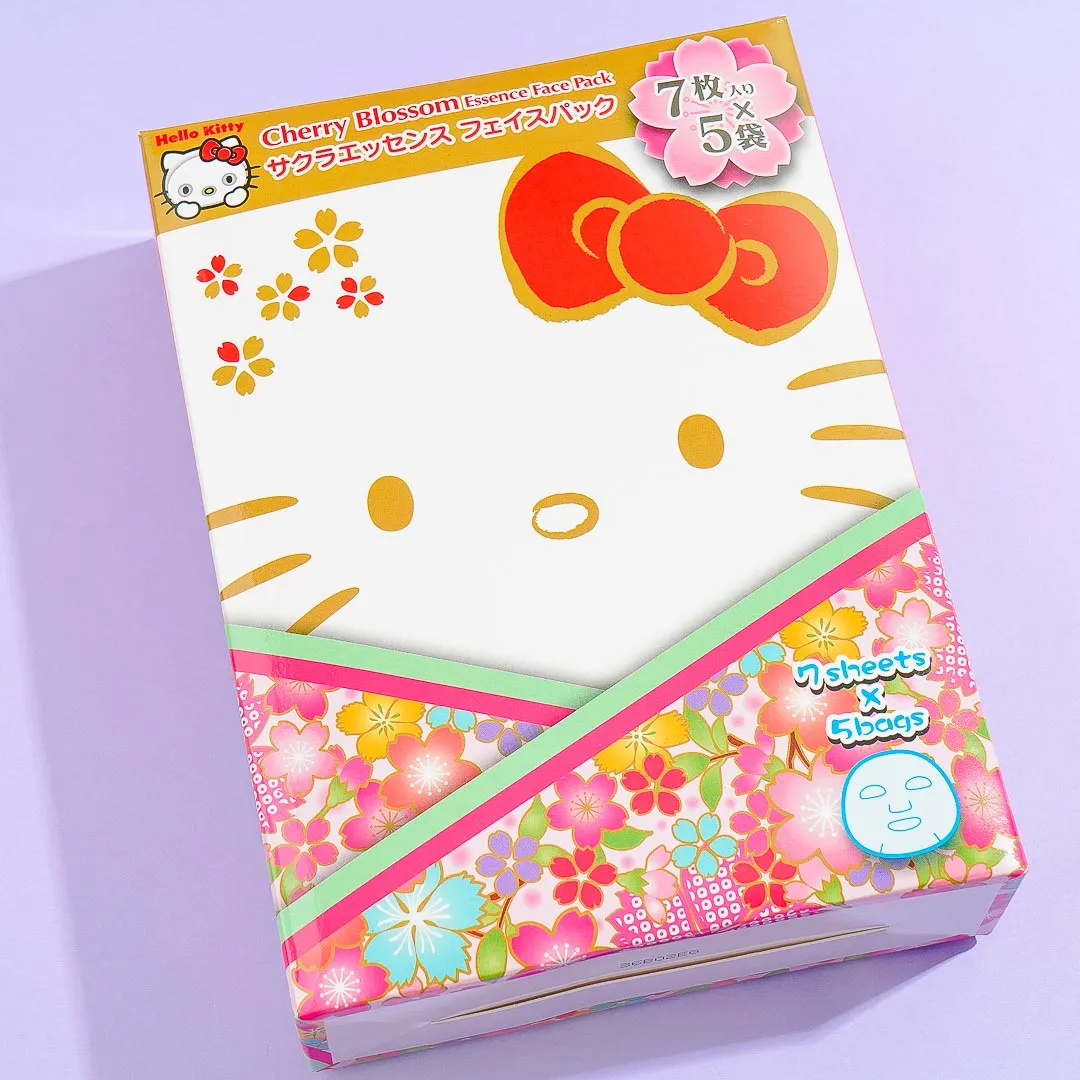 Hello Kitty Narikirii Sakura Face Mask Box