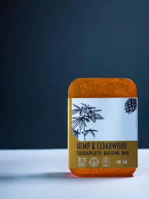 Hemp & Cedar Therapeutic Bathing Bar  100G