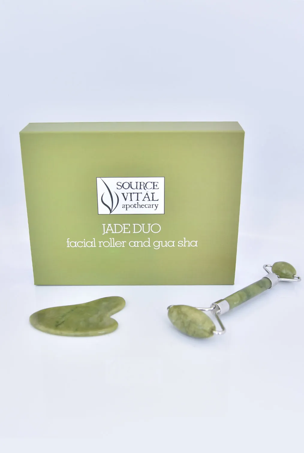 Jade DUO: Facial Roller & Gua Sha