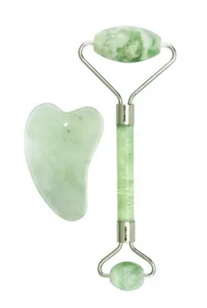 Jade DUO: Facial Roller & Gua Sha