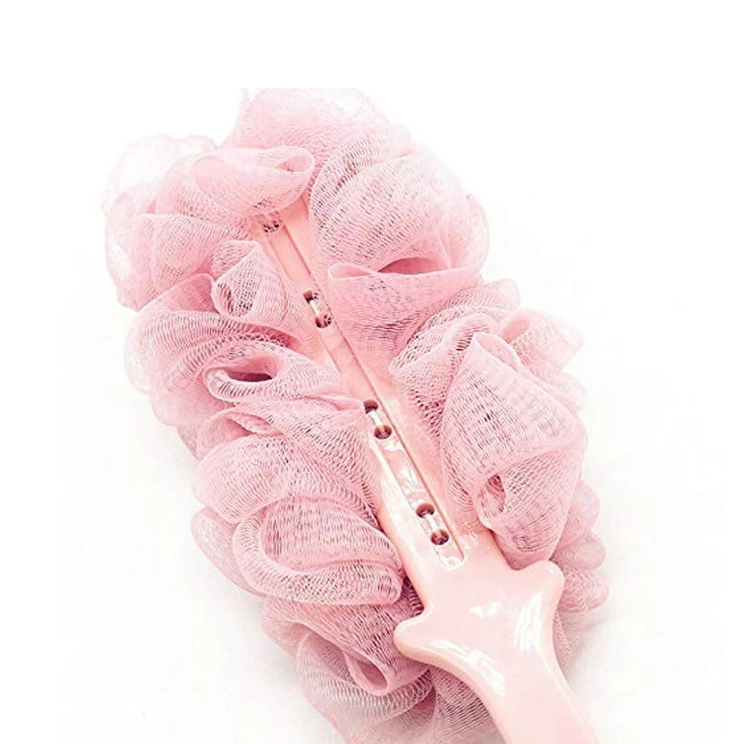 Loofah Back Scrubber for Shower, Long Handle Bath Sponge Shower Brush, Soft Nylon Mesh Back Cleaner Washer, Body Bath Brush for Women and Men, Bathroom Shower Accessories