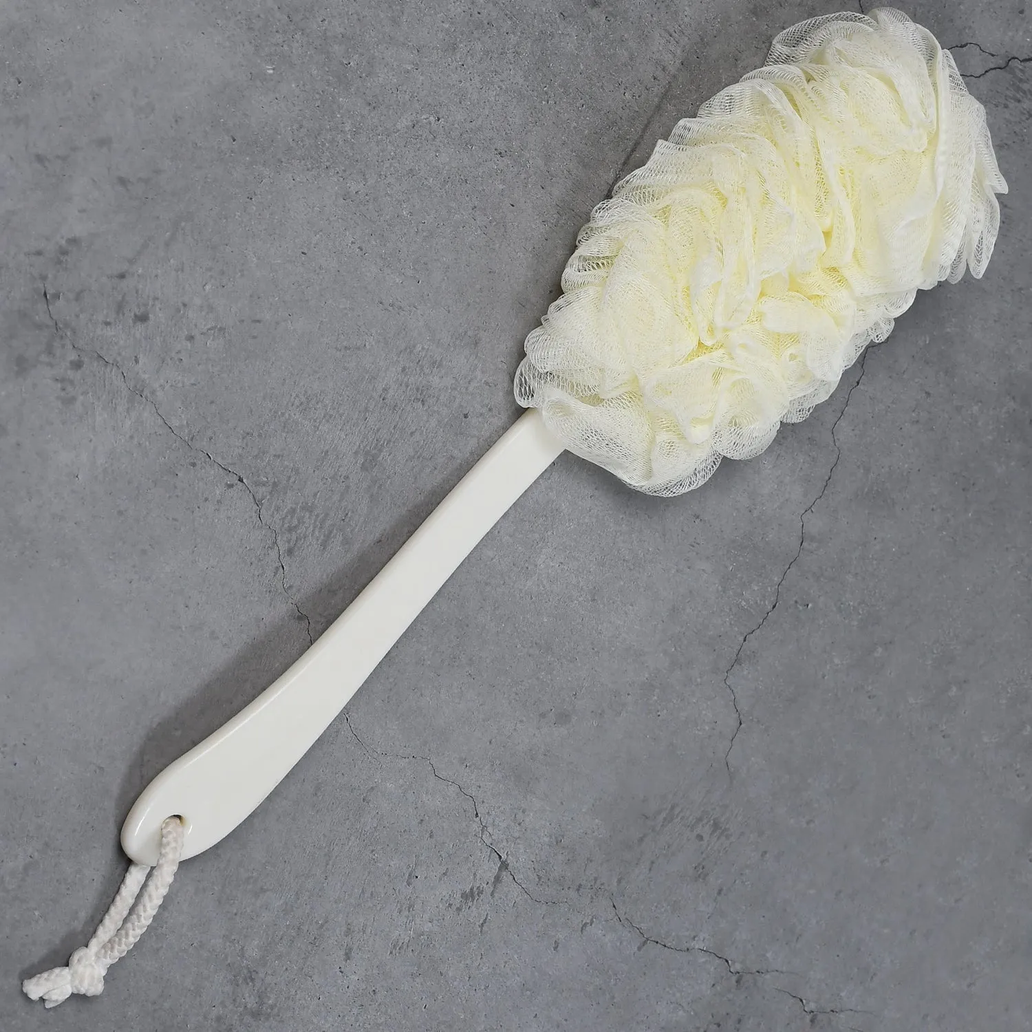 Loofah Back Scrubber for Shower, Long Handle Bath Sponge Shower Brush, Soft Nylon Mesh Back Cleaner Washer, Body Bath Brush for Women and Men, Bathroom Shower Accessories