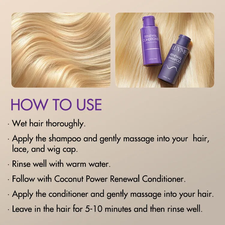 Luvme Hair Care Set Wig Care Moisturizing Shampoo (SA Only)