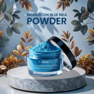 Moroccan Blue Nila Powder - Rejuvenating Face Mask for Radiant Skin