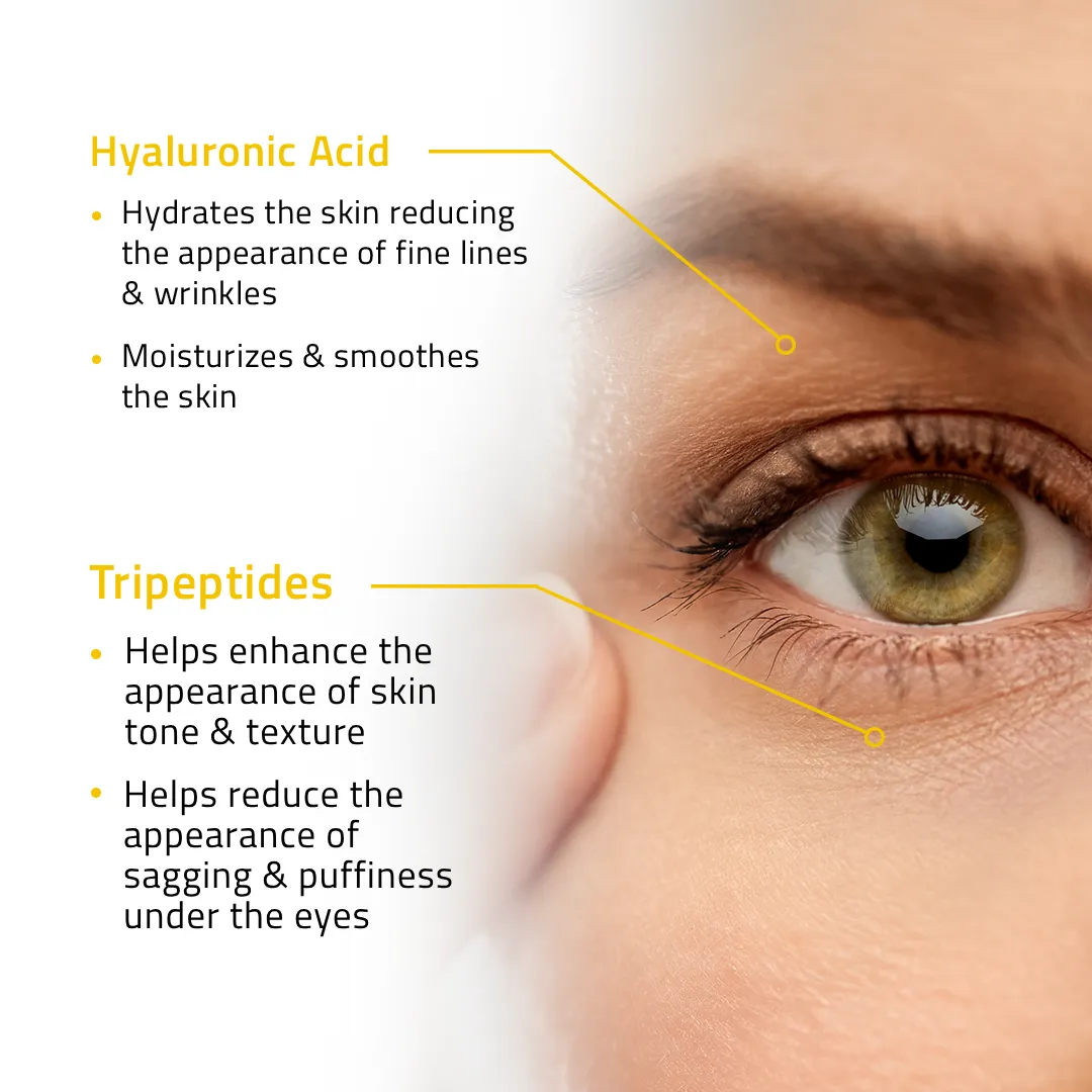 Multi-Action Eye Care: Radiance Eye Gel 1 oz & Retinol Eye Cream 1 oz