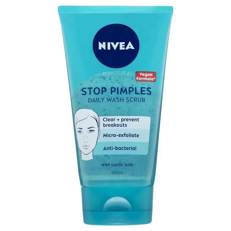 Nivea Stop Pimples Daily Wash Scrub 150ml