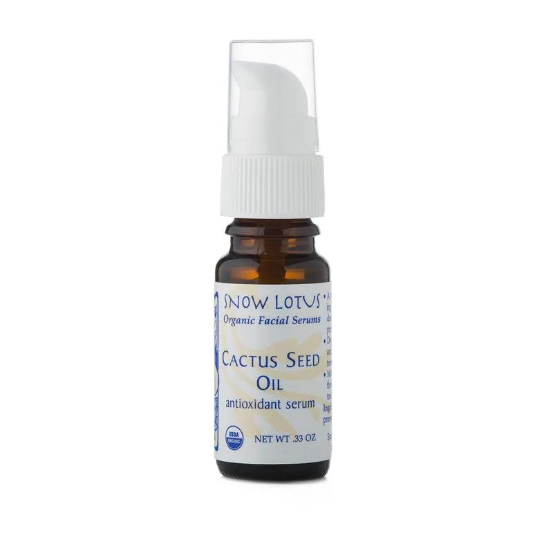 Organic Cactus Seed (Prickly Pear) Oil Antioxidant Facial Serum - Snow Lotus