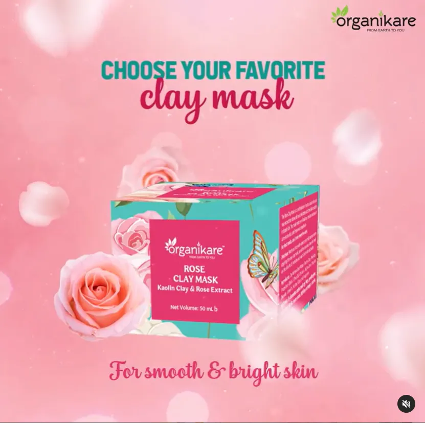 Organikare Rose Clay Mask (50ml)