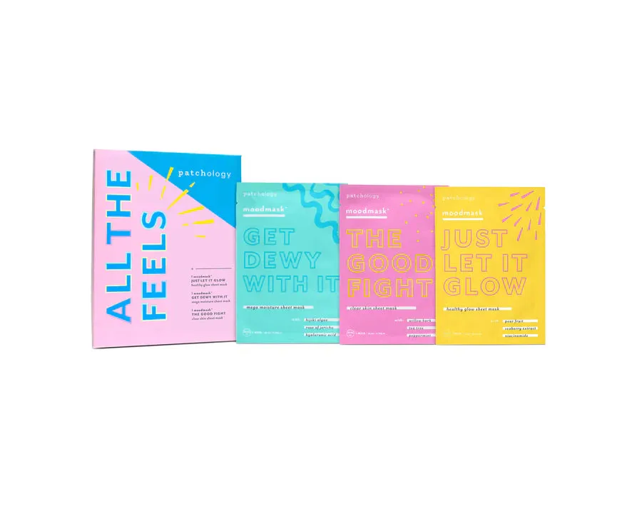 Patchology All The Feels MoodMask Kit - Set of 3 Assorted Face Sheet Masks