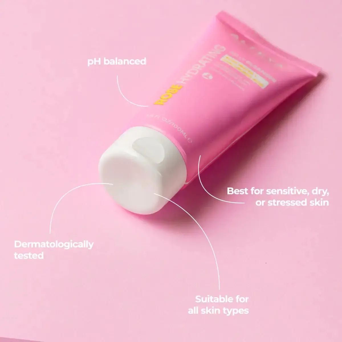 Rose Hydrating Jelly Cleanser with Rose Water and Hyaluronic Acid