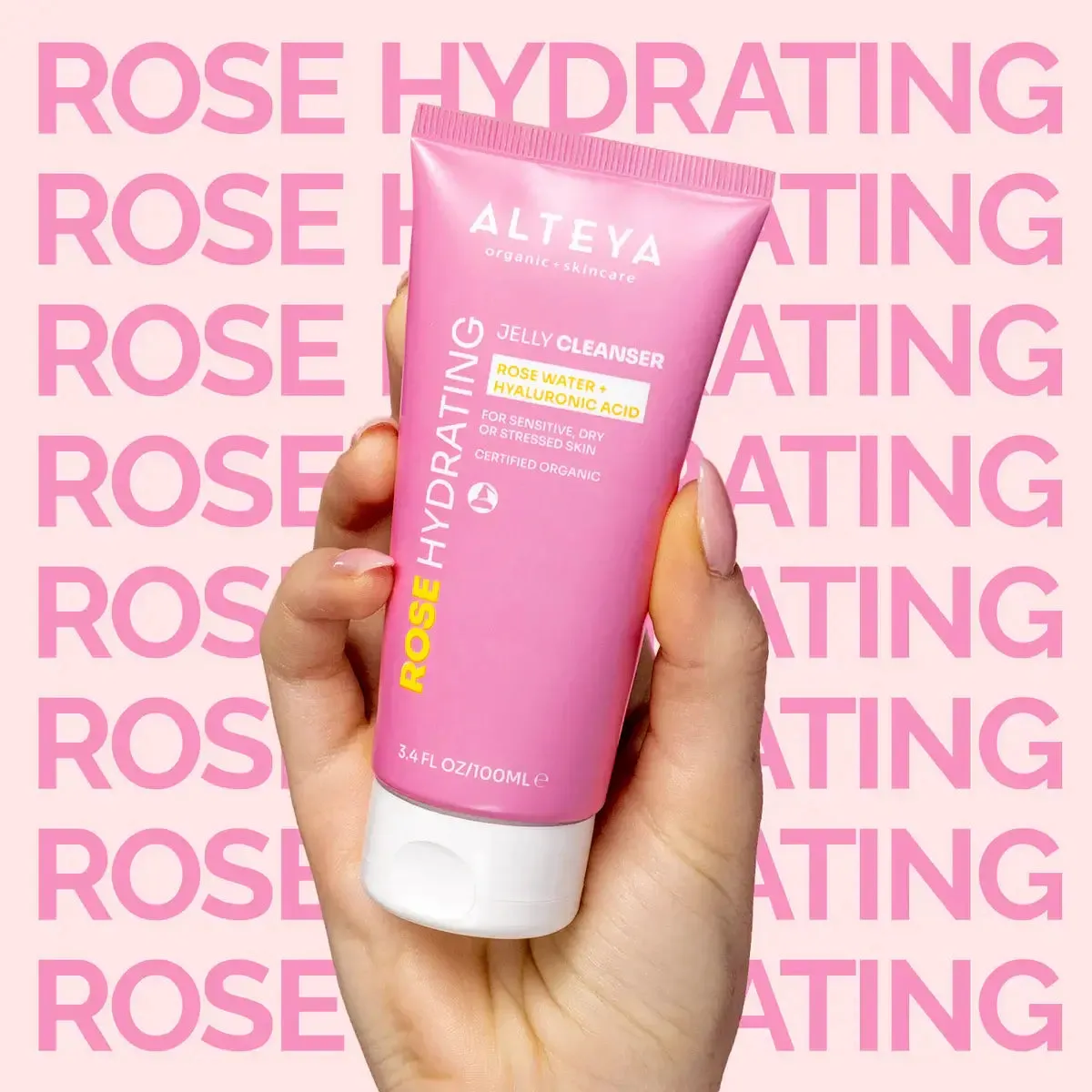 Rose Hydrating Jelly Cleanser with Rose Water and Hyaluronic Acid
