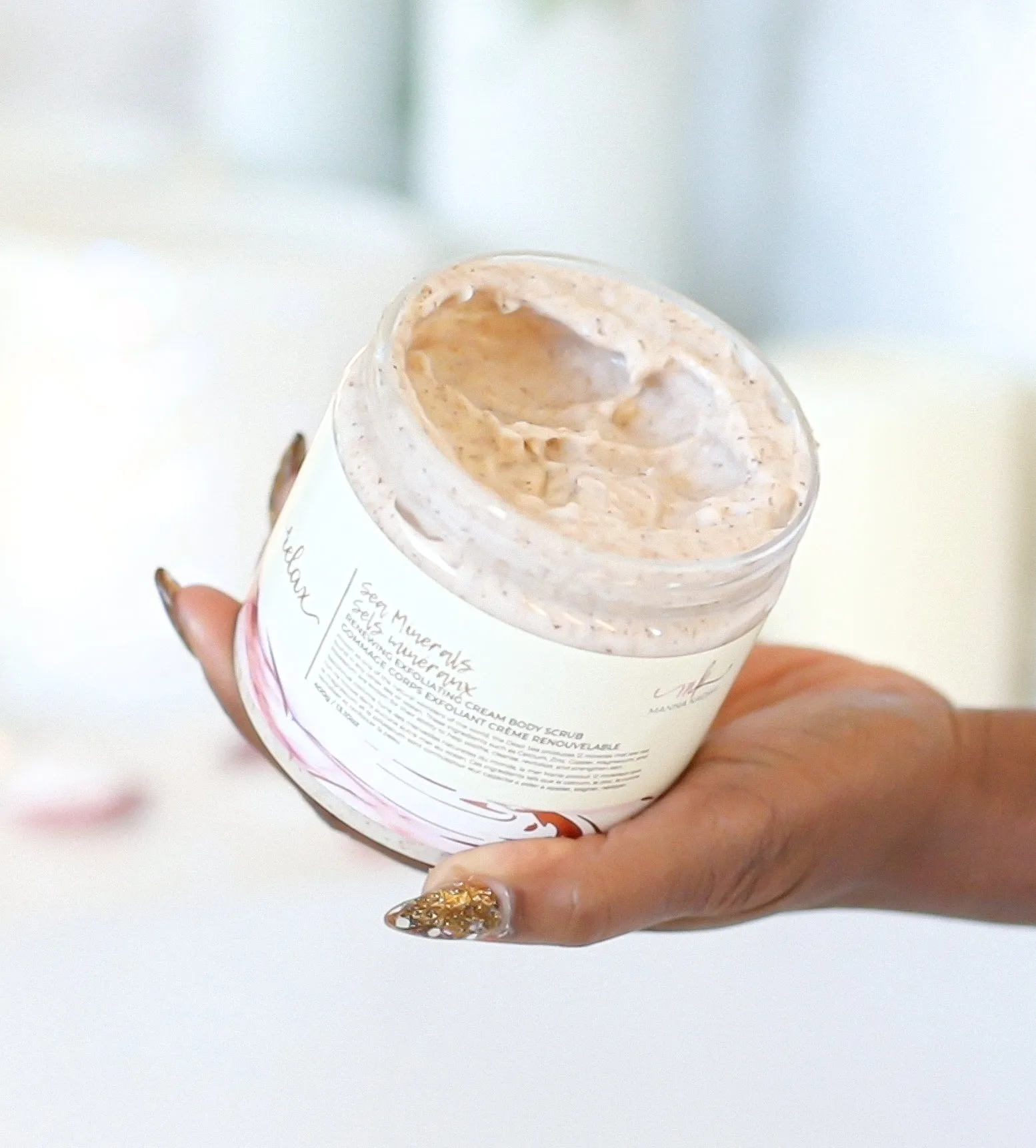 Sea Minerals Cream Body Scrub - Pomegranate