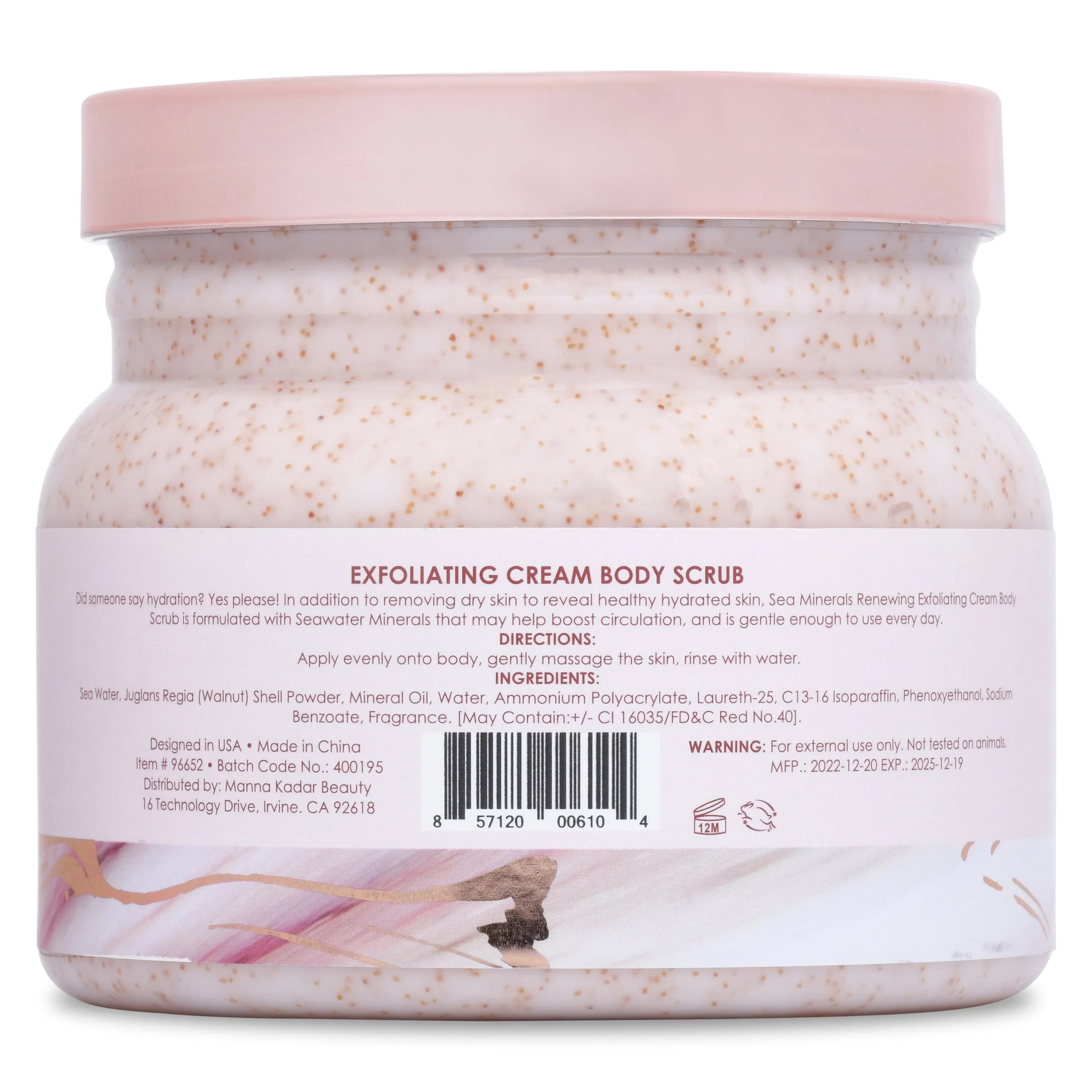 Sea Minerals Cream Body Scrub - Pomegranate