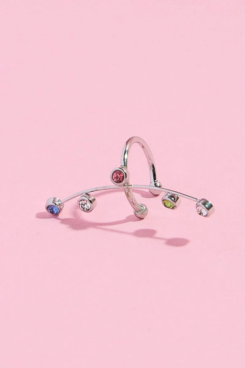 Small Rainbow Ear Cuff