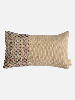 Undisturbed Kaleidoscopic Patch Lumbar Cushion Cover Multi Colour